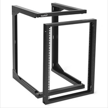 Load image into Gallery viewer, 6U Swing Gate Wallmount Open Frame Rack with 18in Depth
